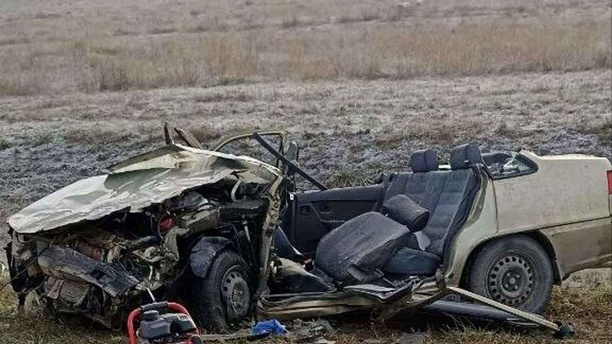 Авария на трассе "Таврида" в Крыму